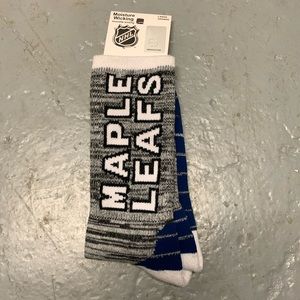 NWT NHL Toronto Maple Leafs Socks, Moisture Wicking, Men’s Size Large (10-13)